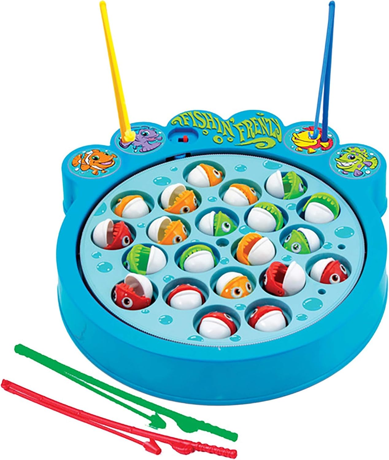 Schylling Fishing Frenzy Action Game Blue. Large - Image 2